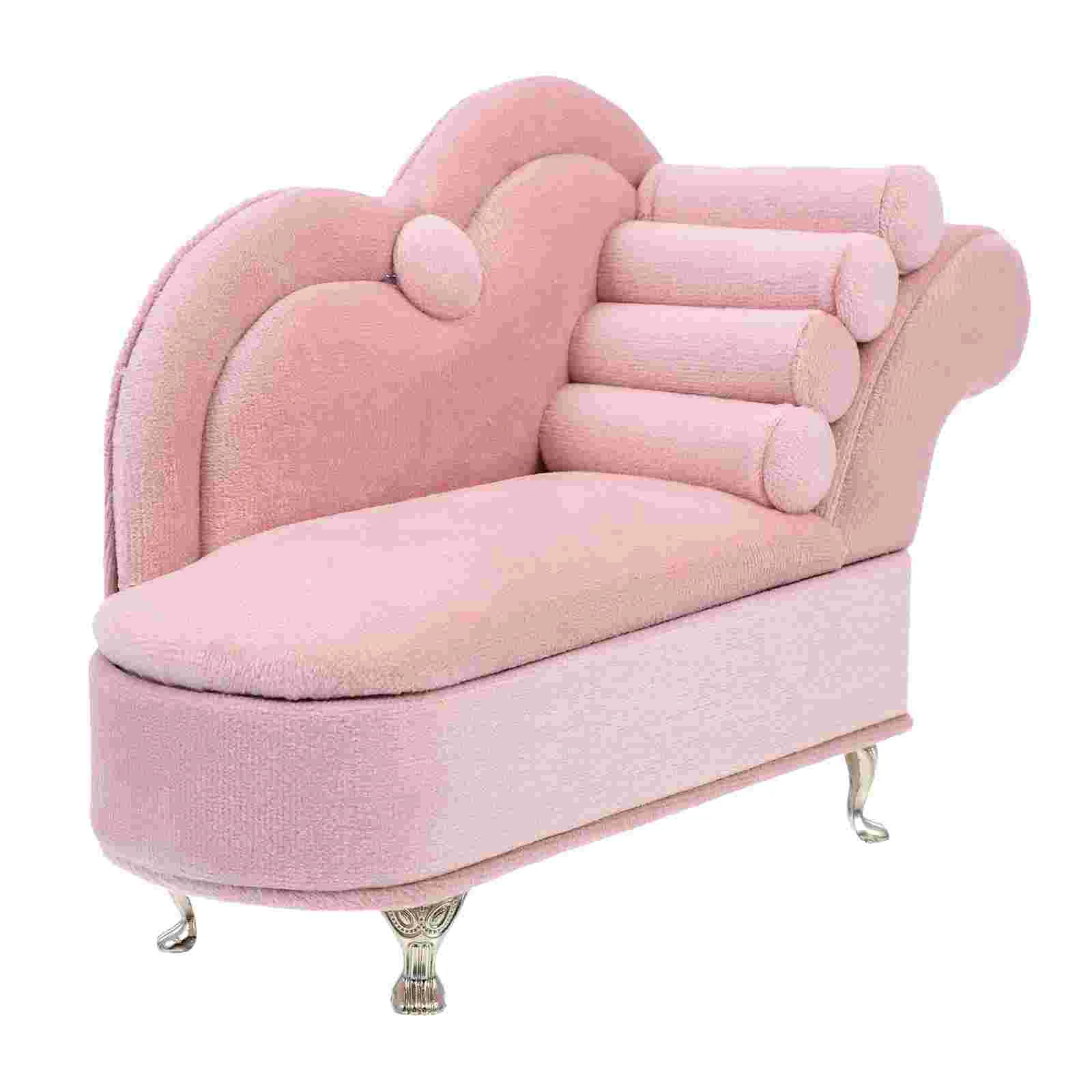 House Sofa Furniture Miniature Sofa Jewelry Box Model Mini House Photo Prop sofa model delicate mini sofa decors