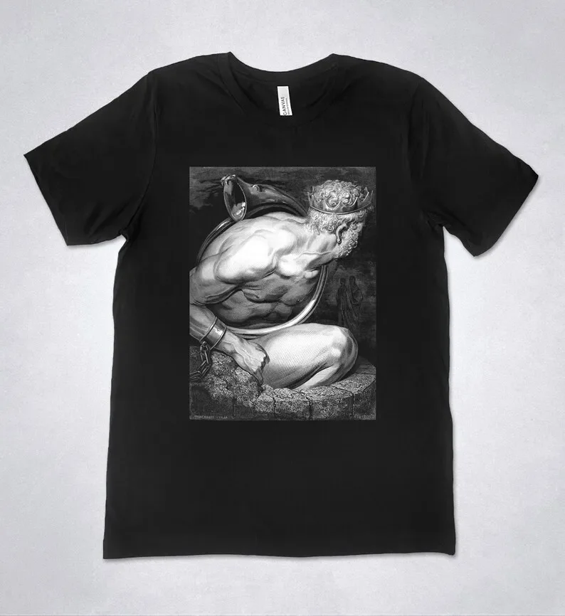 

Gustave Dore t-shirt - The Giant - Nimrod, The Divine Comedy - Inferno, Gustave Dore engraving, Dante Alighieri, Hell t-shirt