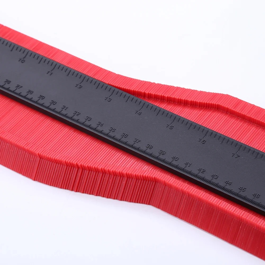 20Inch Contour Gauge Plastic Profile Copy Contour Gauge Standard Pipe Tile Wood Laminate Tool Tiling Laminate Measuring Tool