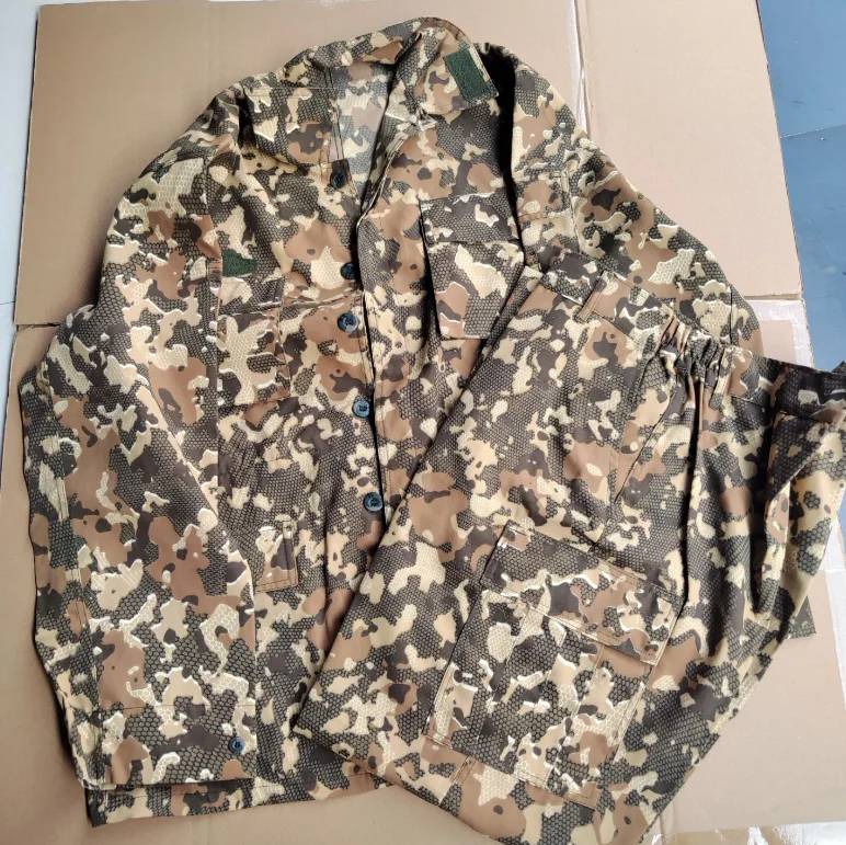 Honeycomb Camouflage Uniform Man Spring Suit Desert