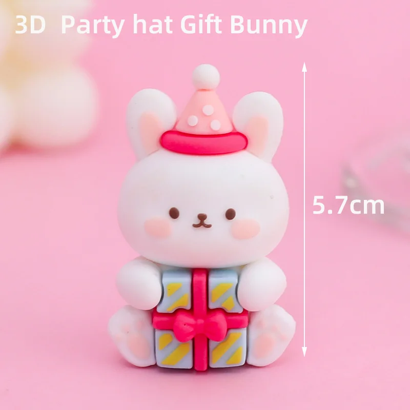 Cartoon Party Tier Kuchen Topper 3D INS Bär Osterhase Chinesisches Sternzeichen für Kinder Alles Gute zum Geburtstag Dekorationen Jungen oder Mädchen Geschenke – Detail 5