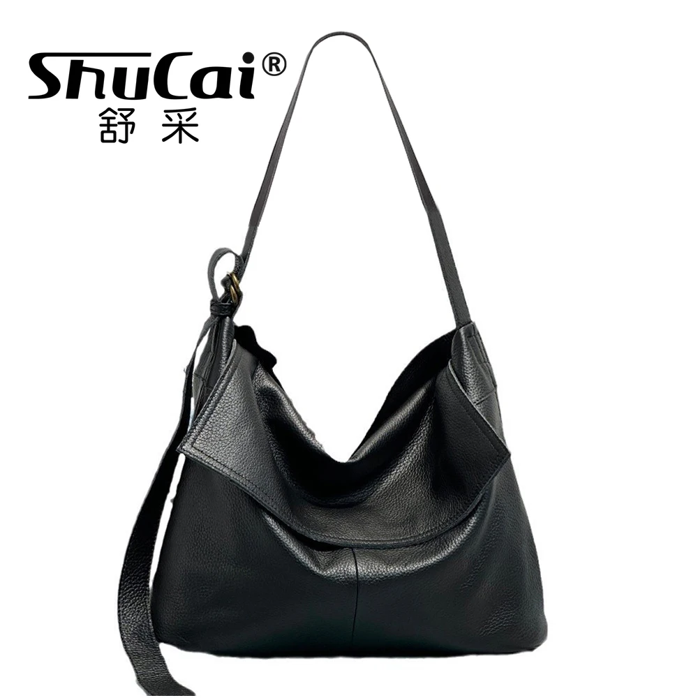 

Soft Genuine Leather Fashion Women's Shoulder Crossbody Large Bags Luxury Designer Brand Ladies Cross Bag for Woman High Quality