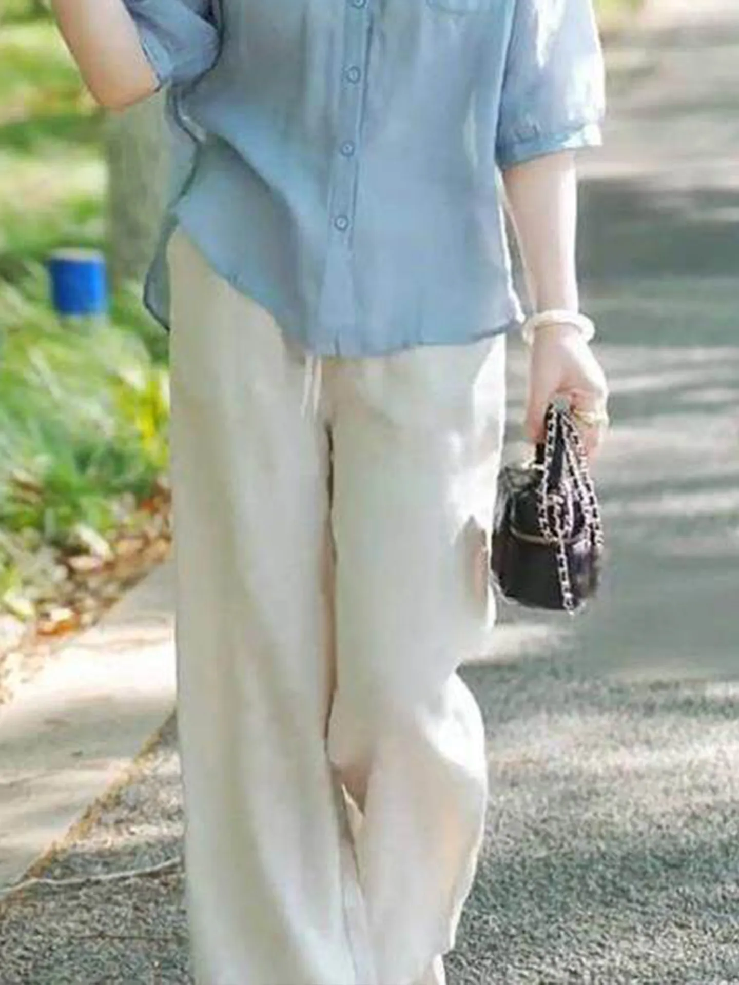 

Fashionable Casual Loose Breathable Slimming Wide Leg Pants 2026 New Style Popular Korean Style Straight Leg Pants
