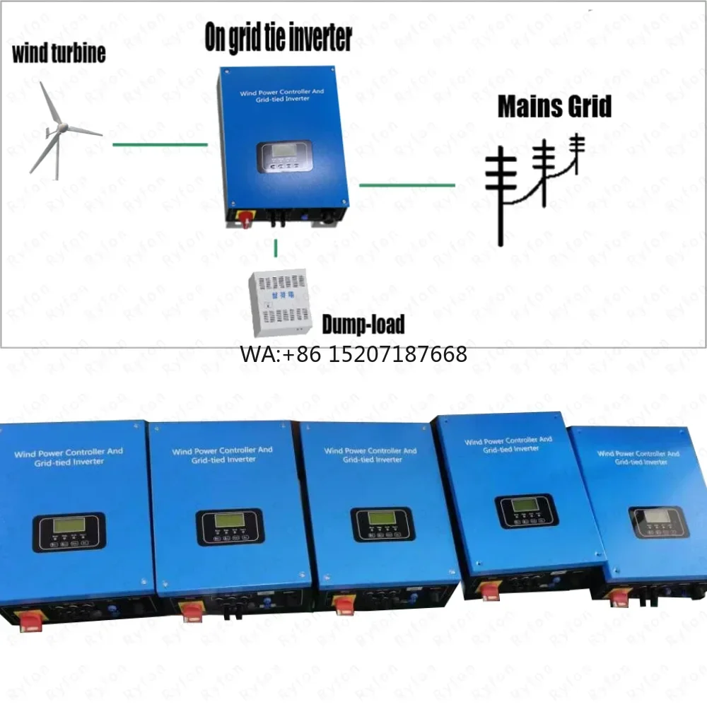30KW On-Grid Inverter for Wind Power Grid-Connected System Input 220V Single Phase or 380V 3Phase 20KW Pure Sine Wave Inverter