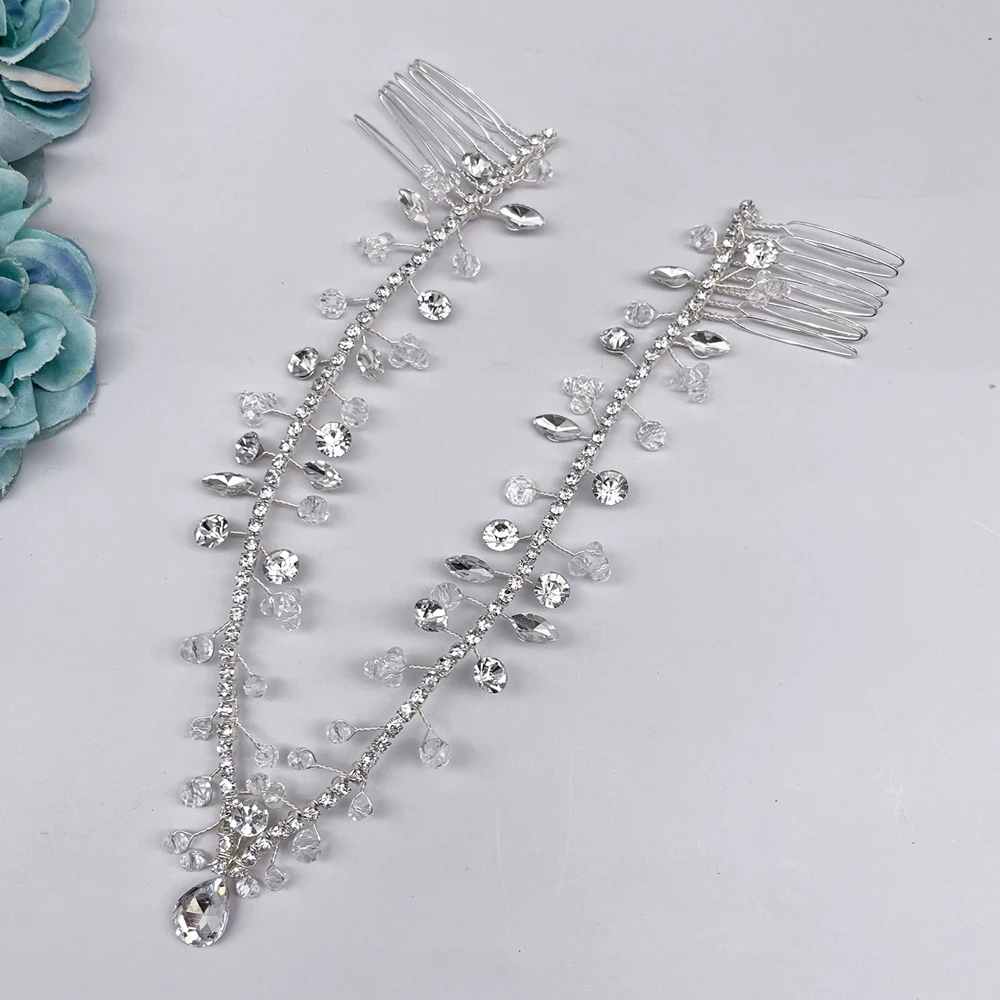 DZ217 Vintage Trend Rhinestone Head Chain Forehead Headband Indian African Bohemian Hair Accesories Crystal Tiara Headdress