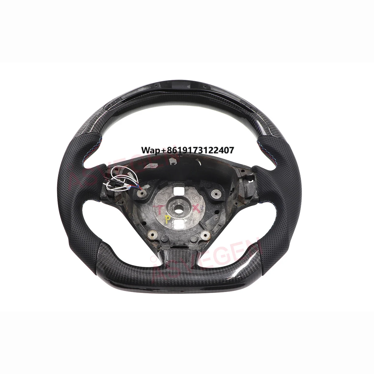 

Auto Car Steering Wheel Carbon Fiber with LED Display Screen for GranTurismo GT Interior Upgrades