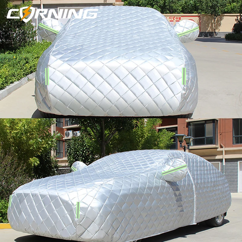 Winter Car Cover Outdoor Universal Covers Tent Dust Proof Sunshade Thick Protector Exterior Accessories Automobiles Parts