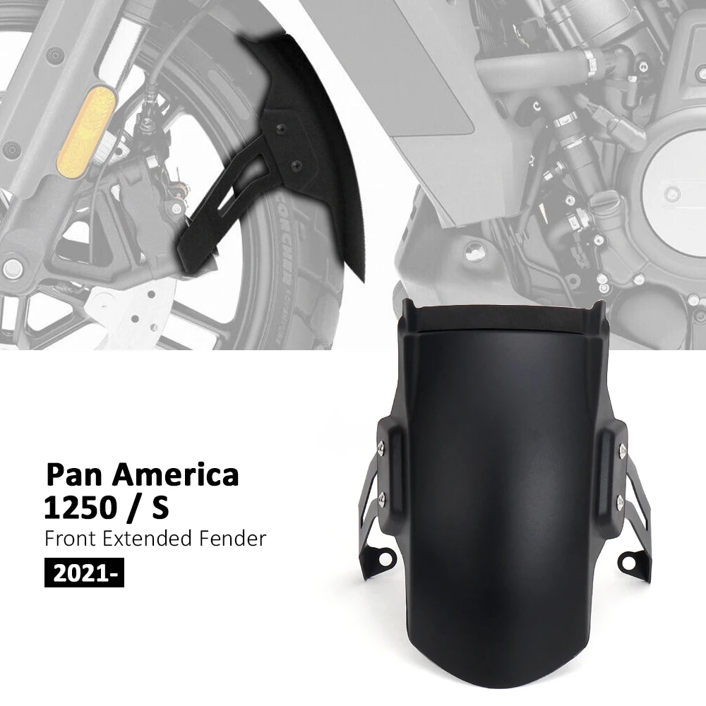 

For PAN AMERICA 1250 S Pan America 1250 PA1250 PA1250S 2021 2022 2023 2024 Motorcycle Accessories Black Front Mudguard Fender