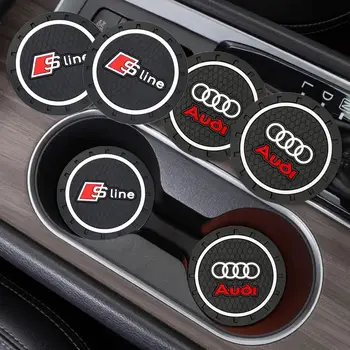 適用於奧迪A1 A2 A3 A4 A5 A6 A7 A8 Q1 Q2 Q3 Q4 Q5 Q6 S的汽車杯墊/水杯架/瓶架/防滑墊/矽膠防水墊 8 最佳銷售 奧迪零件 - №6