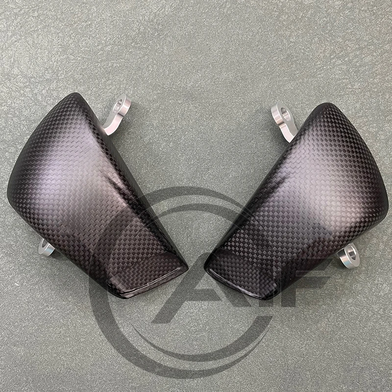 

For Kawasaki ZX6R motorcycle modification front brake air guide radiator carbon fiber caliper heat dissipation