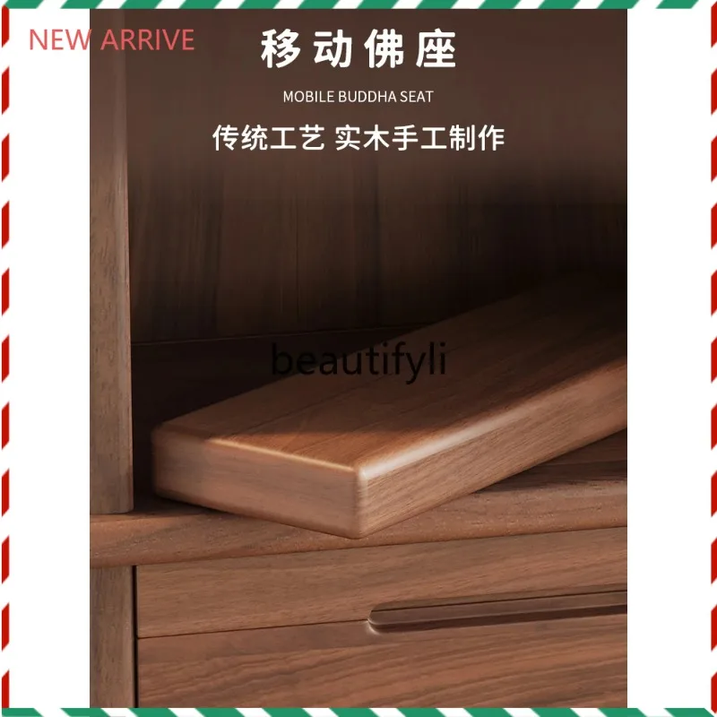 

D2520 Shentai cabinet household three-layer Buddhist niche new Chinese vertical cabinet living room table modern simplicity