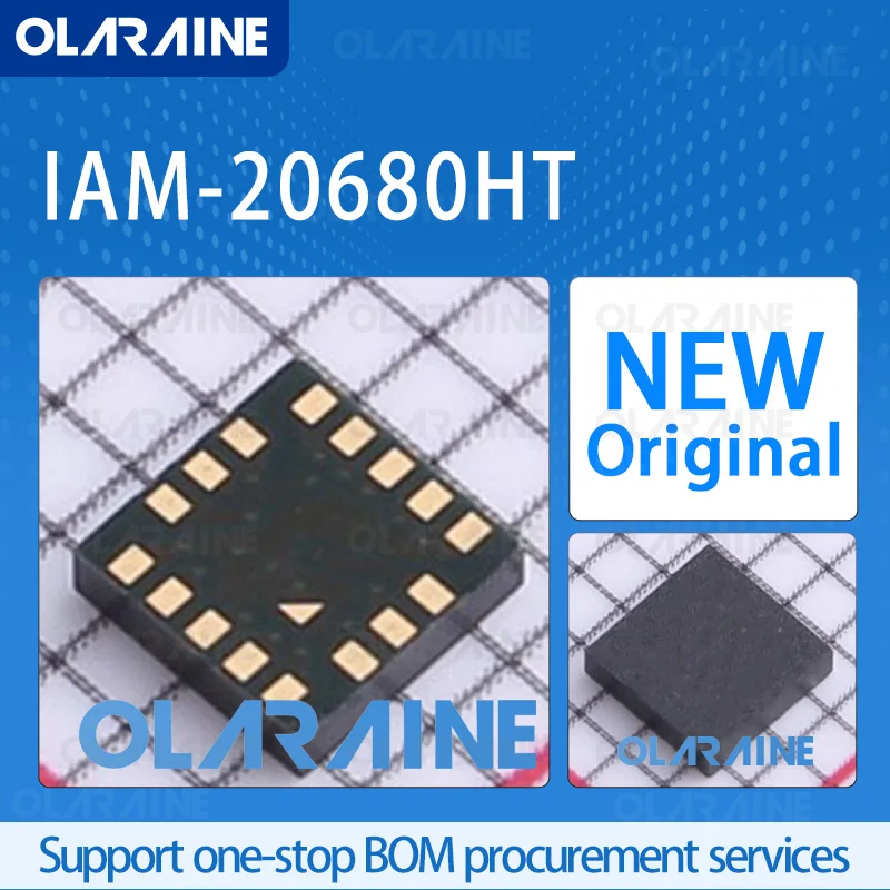 

1/5/10Pcs IAM-20680HT LGA-16 original 100% new ic chip IMU - Inertial Measurement Unit I2C, SPI Voltage: 3.6V Current 3 mA