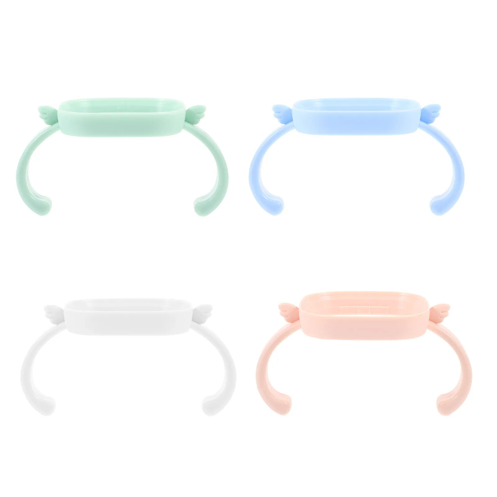 

4Pcs Baby Bottle Handle Sturdy Plastic Grip for Feeding Bottles Infant Toddler Baby Bottle Holder Comfortable Grip Replacement