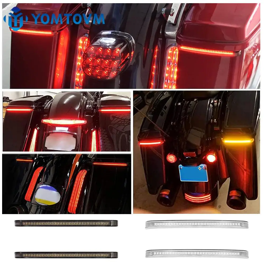 

Motorcycle Saddlebag Flowing Turn Signals Accent Light For 2014-2023 Harley Touring Street Gilde Road Gilde Road King Electra