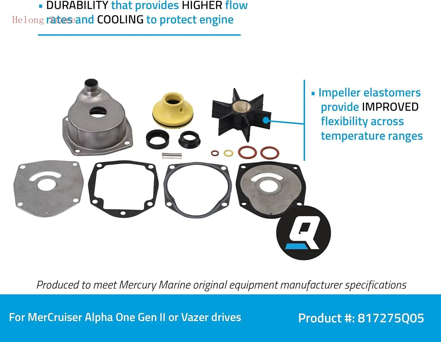 

817275Q05 Upper Water Pump Repair Kit for MerCruiser Alpha One Gen II Drives and Vazer Drives