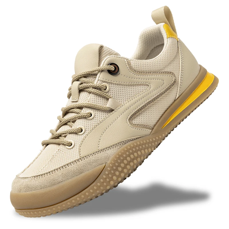 

Мужские повседневные туфли для вождения, легкие и дышащие кожаные туфли в стиле Форреста Гампа, нескользящие и износостойкие кеды, летние белые туфли с сетчатым верхом, для занятий спортом на открытом воздухе и повседневной моды.