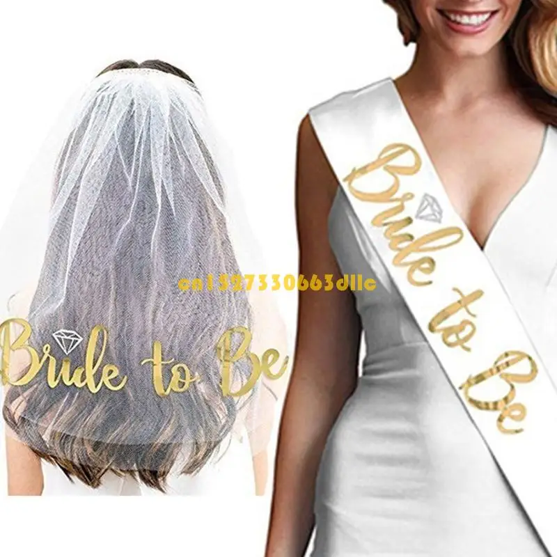 

124A Девичник для невесты, вуаль из розового золота, аксессуар-пояс для невесты, девичник