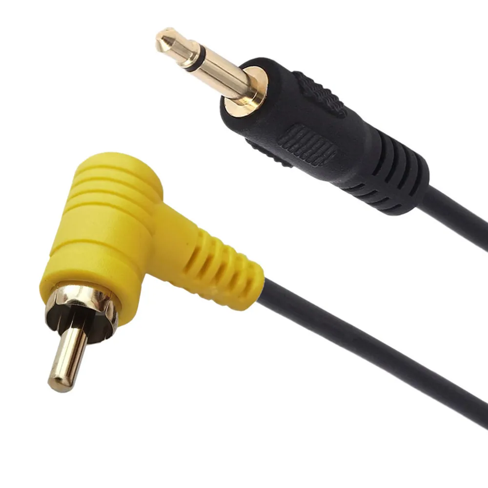 Kabel 3.5mm do RCA 90 stopni, 3.5mm 1/8 cali Mono wtyczka męska do RCA męska wtyczka 90 stopni przewód Audio pozłacana 1.8m