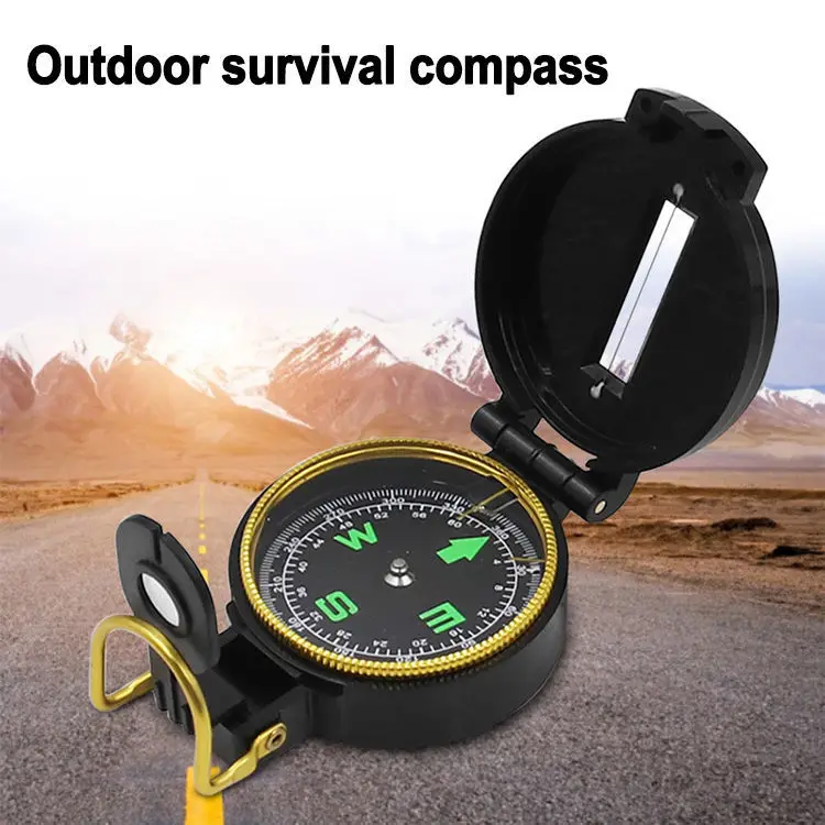 Outdoor Exploration and Survival Compass, Multi Purpose Plastic Compass, Off Road, Positioning Needle, Wilderness Survival