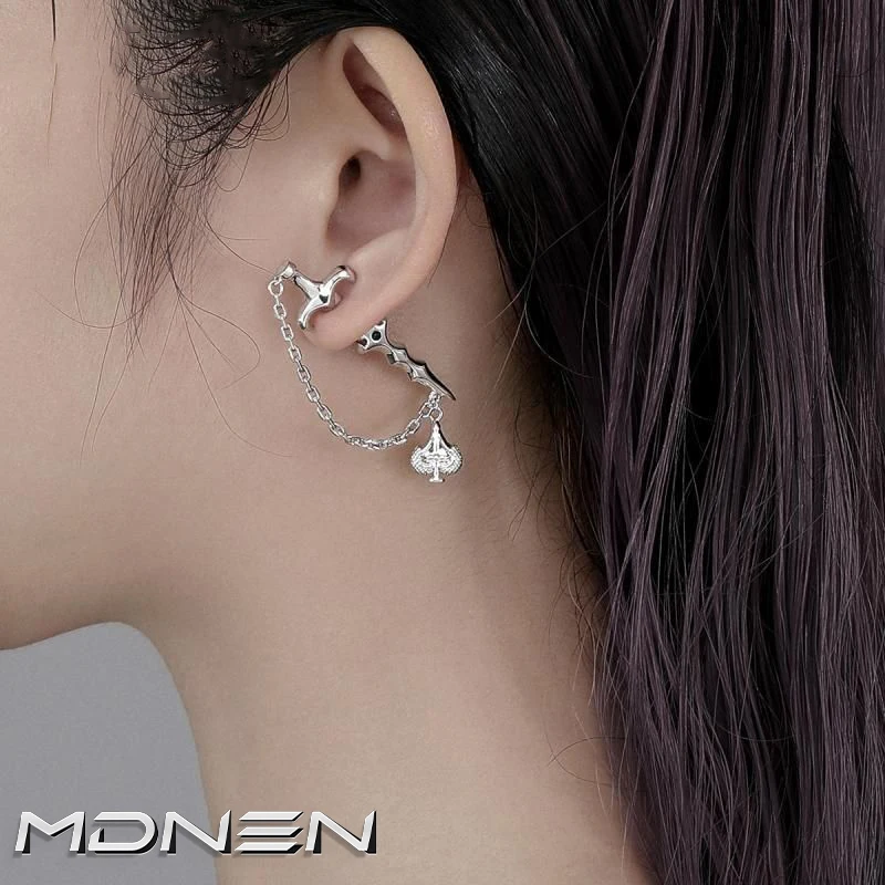 2023 New Sword Chain Earrings Alloy Cyberpunk Style Men\'s And Women\'s Jewelry Party Gifts