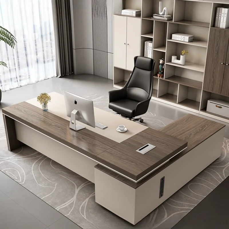 Boss Desk President Chairperson's Desk Senior Sense Head Manager  Office Chair Combination