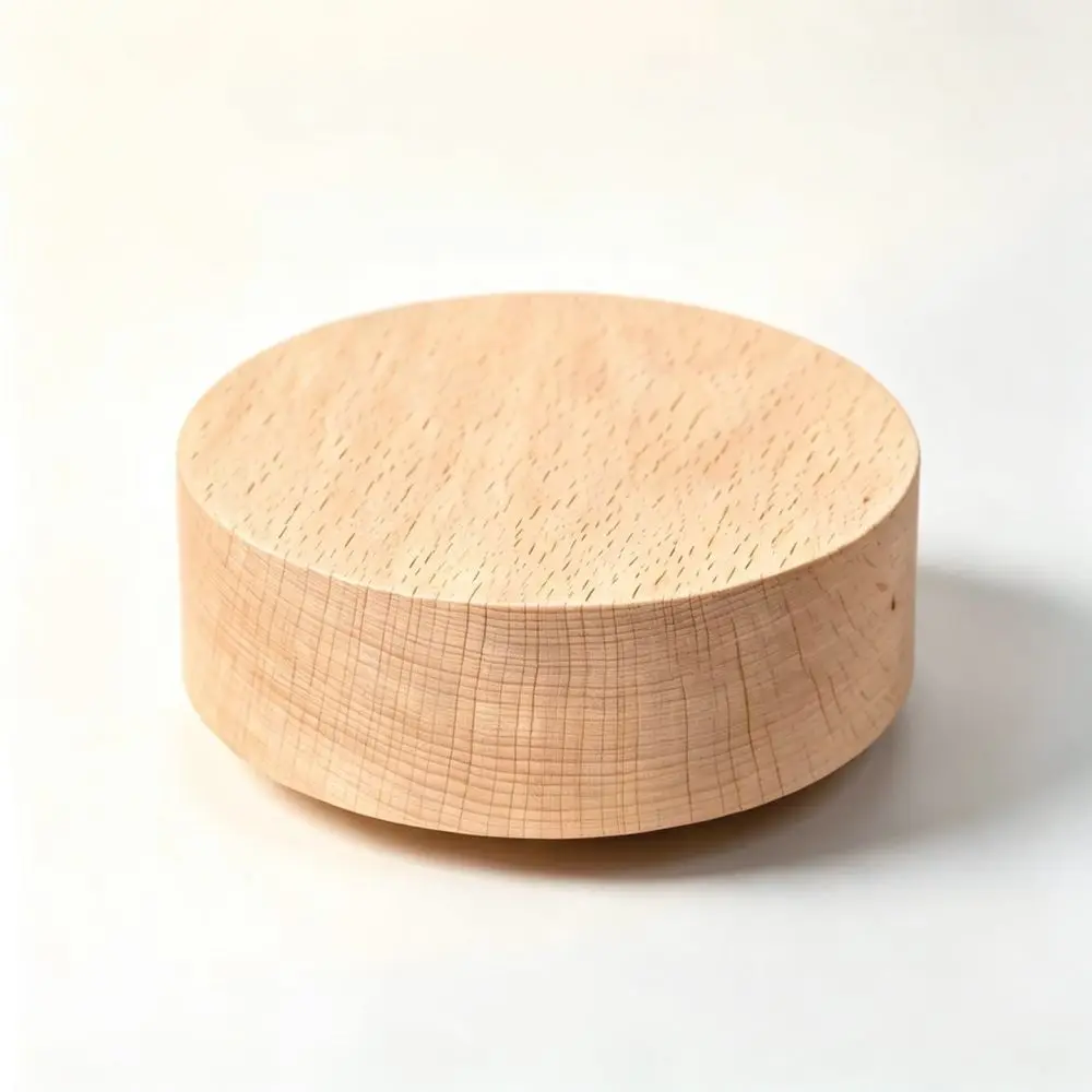 Natural Wood Music Box Rotating Base For Displaying Blind Boxes Decorative Desk Ornament Birthday Christmas Gift
