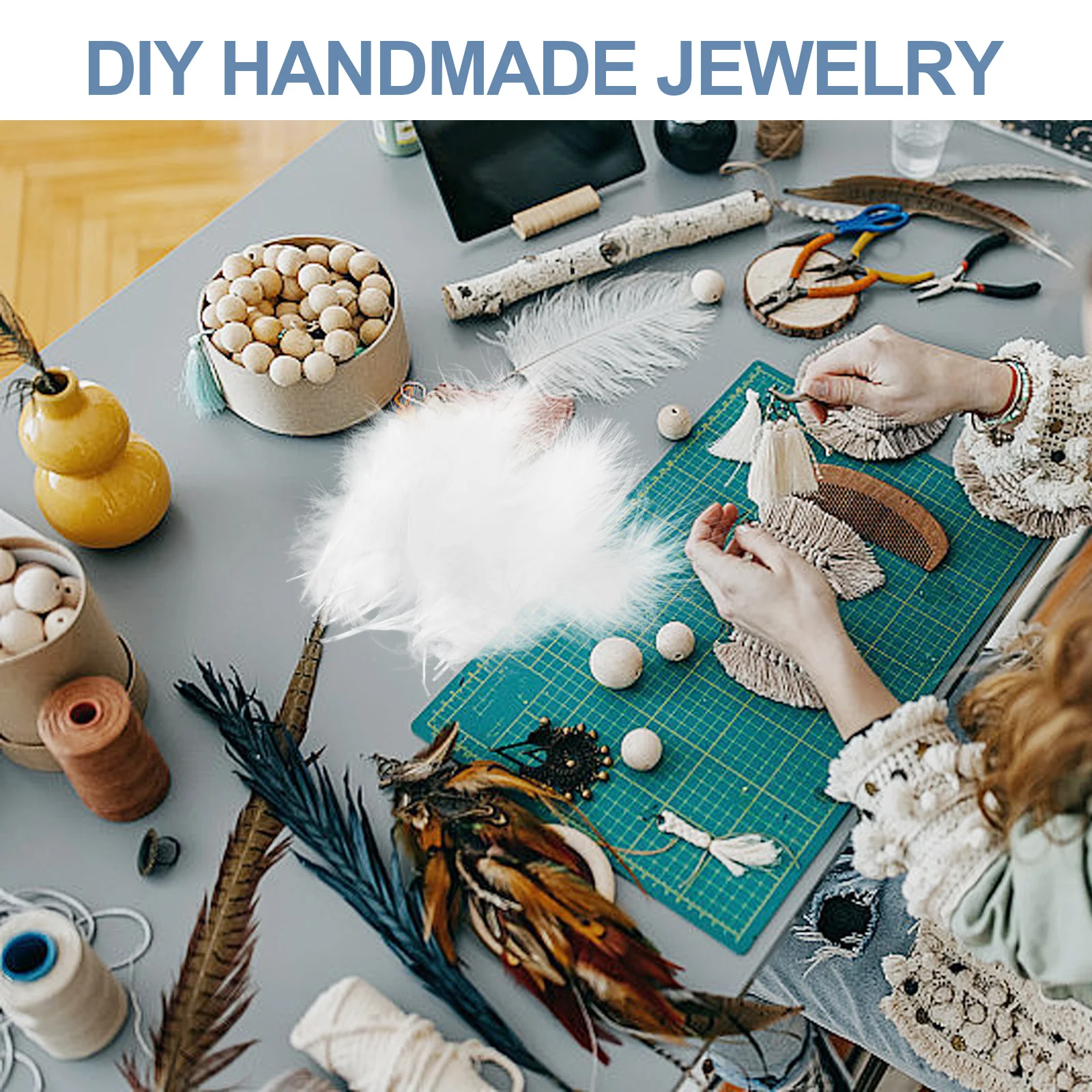 

50Pcs White Artificial Plumes Craft Plume Decor Wedding Plume Props DIY Party Decoration Supplies Craft Plumes