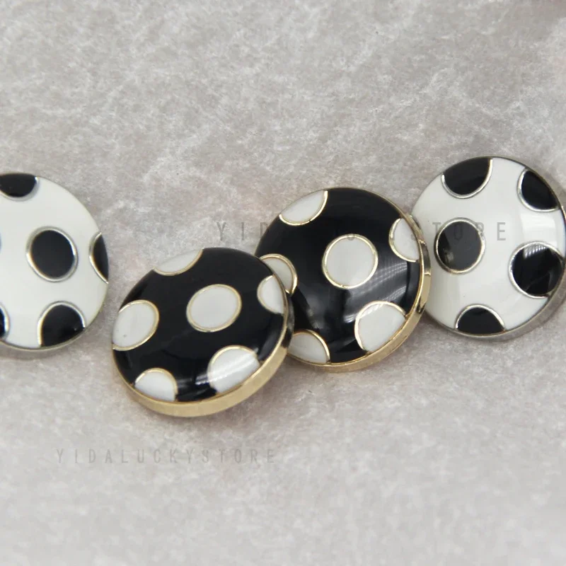 HENGC Cute Round Spot Circle Women Coat Metal Buttons For Clothing Blouse Handmade Decorative DIY Sewing Accessories Wholesale