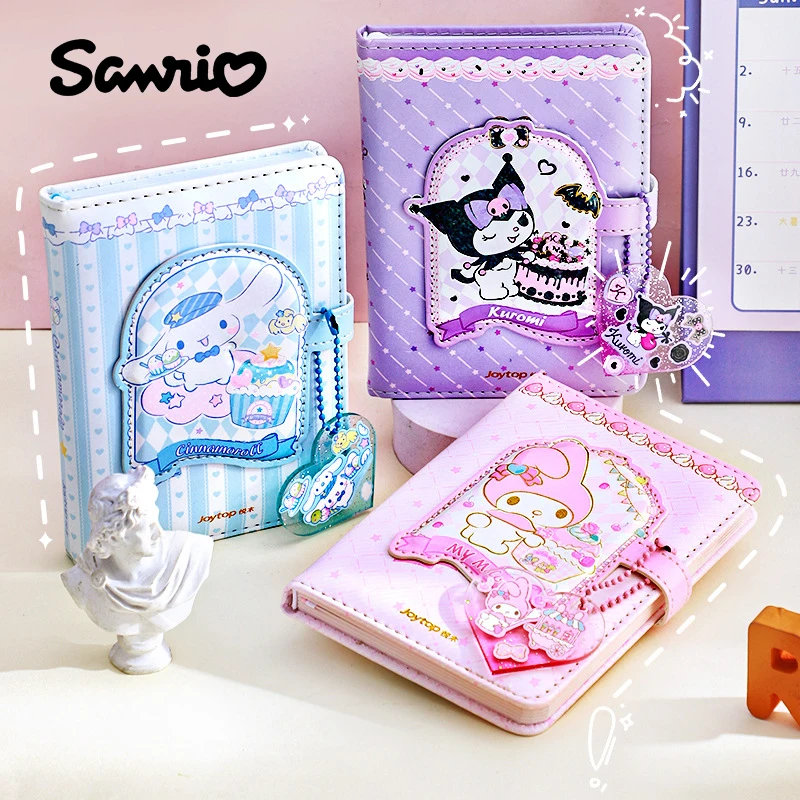 

New Anime Kawaii Sanrio Kuromi Notebook Cinnamoroll My Melody Girl Student Cartoon Magnetic Buckle Ledger Diary Stationery Gift