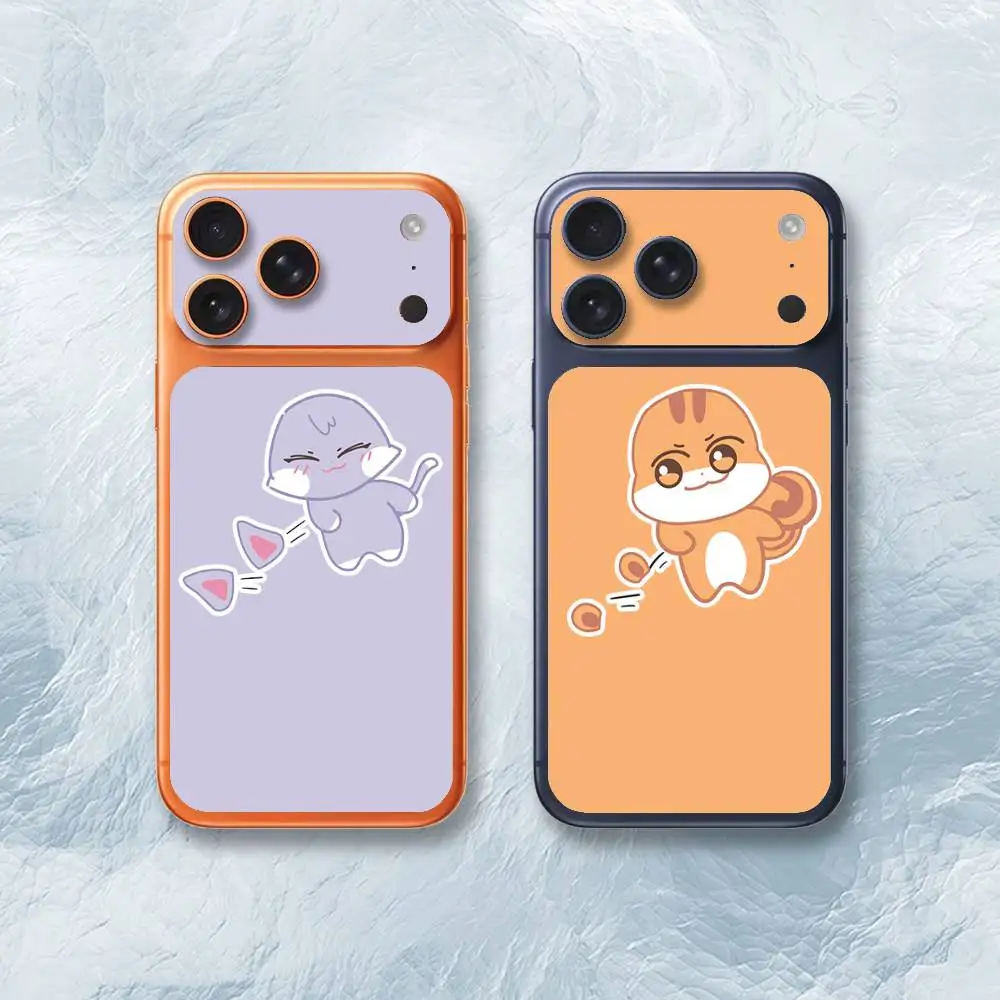 

A-AniteezS Ears Memes Sticker Film Wrap UV Back Film for iPhone 17 Pro Max