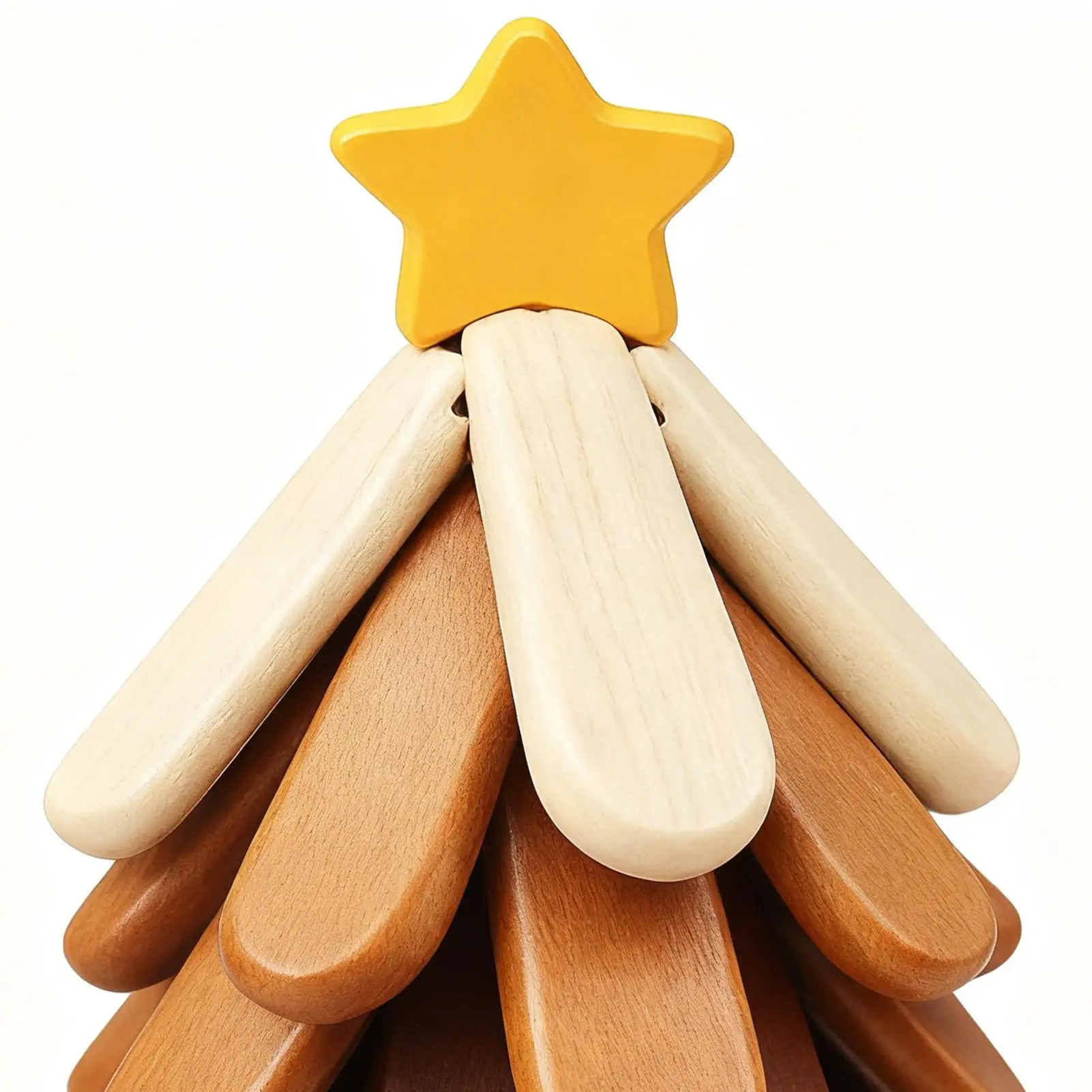 

Wooden Coaster Trivet Tree 4 Pieces Foldable Non-Slip Trivet Hot Pot Holders With Stand For Kitchen Outdoor Picnic Dining