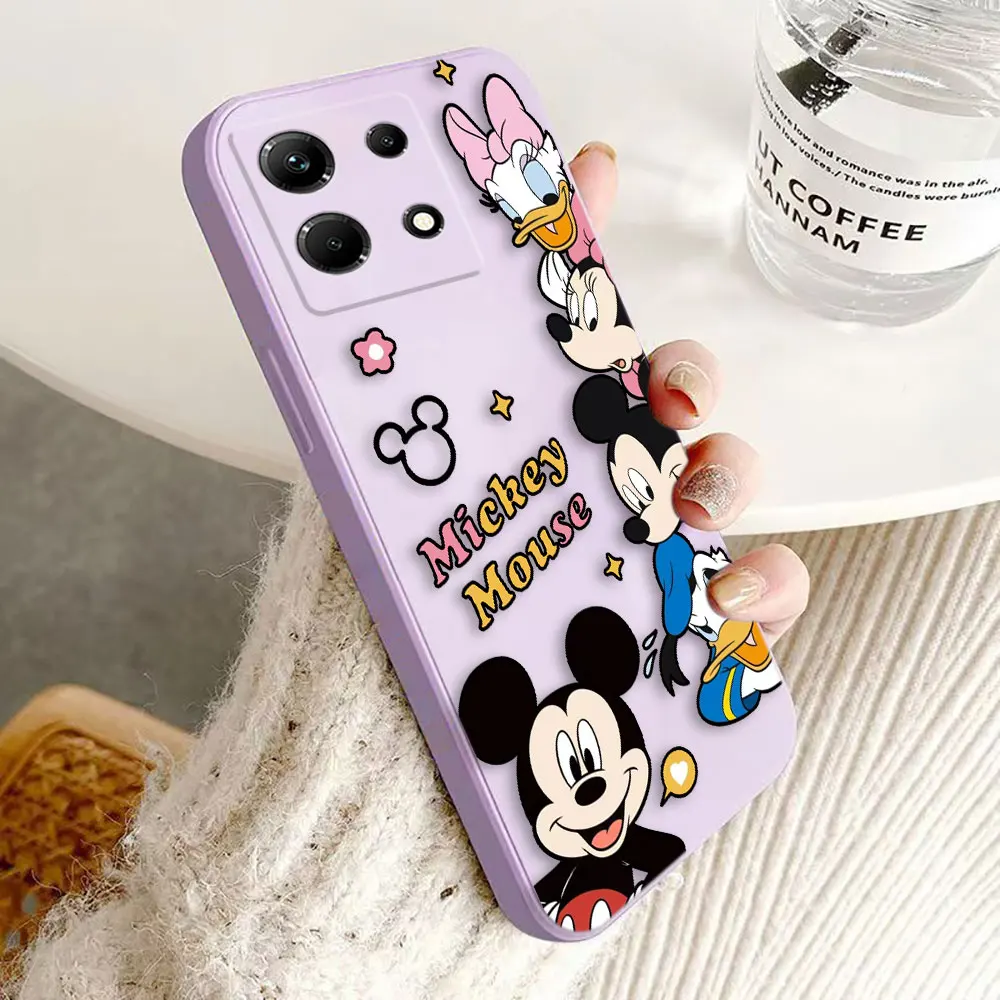 Disney Mickey Mouse Phone Case For Infinix TECNO CAMON 17 15 16 POUVIOR 4 NEO SPARK 10 6 GO 7 7T F6P 30C LC7 POWER2 PRO PREMIER