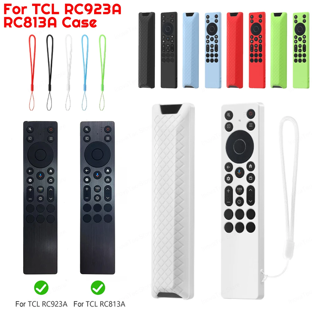 Funda protectora antideslizante para Control remoto TCL RC923A/RC813A, carcasa impermeable para televisión RC, accesorios para Smart TV