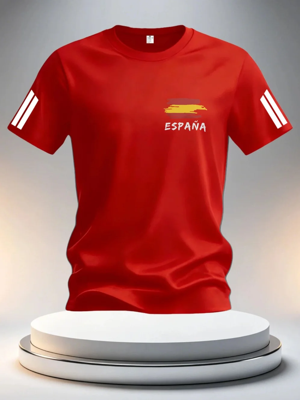 2026 Sommer Spanien Fußballtrikots für Herren – Klassische God Spain Kurzarm-T-Shirts im lässigen O-Neck Sport-Stil – Herrenbekleidung – Detail 11