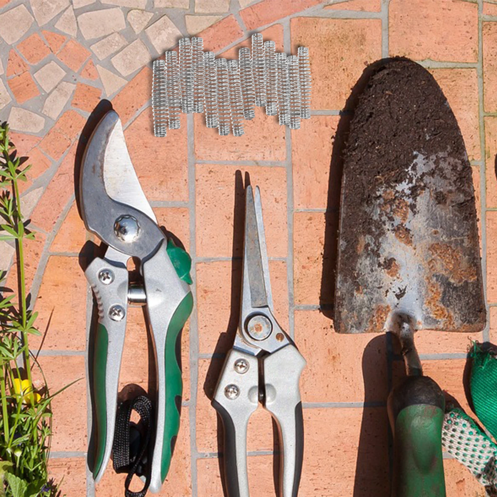 

20 Pcs Garden Shear Springs Stainless Steel Replacement Pruning Shear Bypass Hand Pruner Parts Trimming Tools Efficient