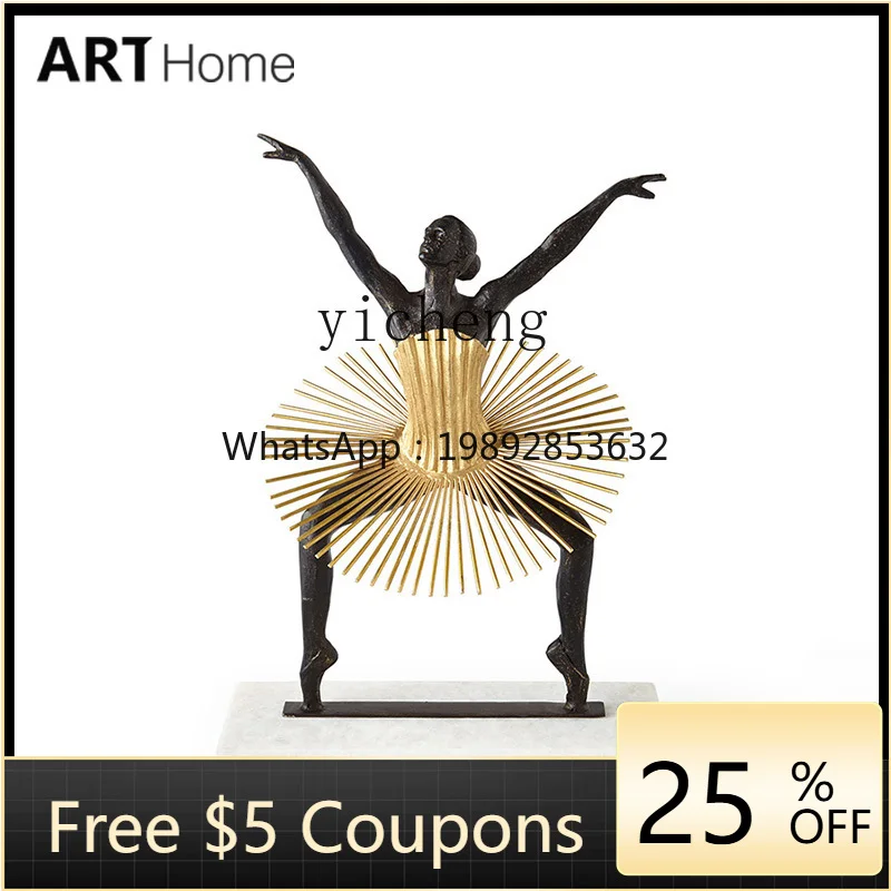 

Modern Nordic Creative Natural Marble Base Character Lucky Ornament Abstract Sculpture Soft Decoration