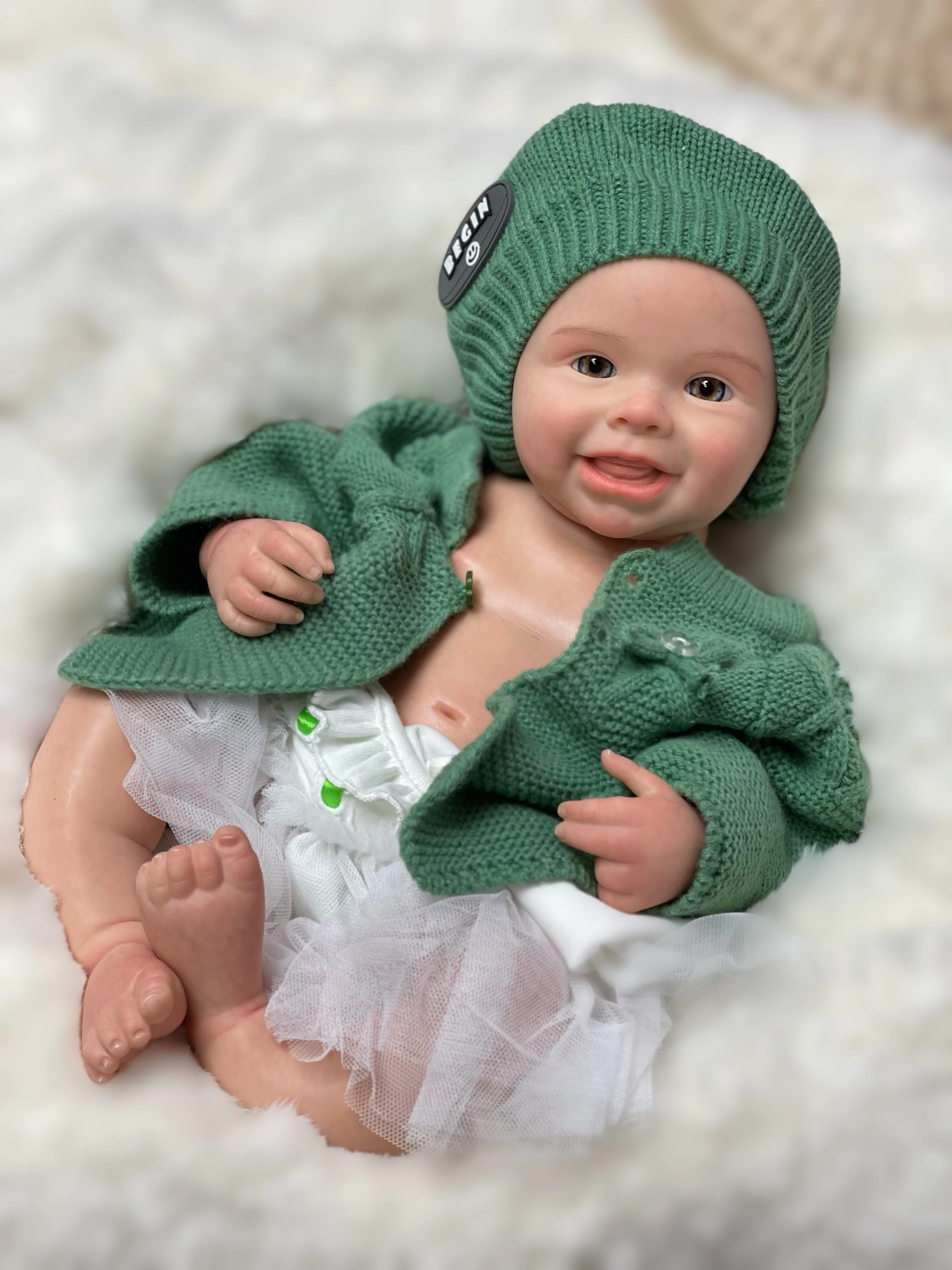 45CM Whole Silicone Girl Harper Reborn Baby Dolls Painted/Unpainted Full Soft Solid Silicone Reborn Dolls Corpo De Silicone