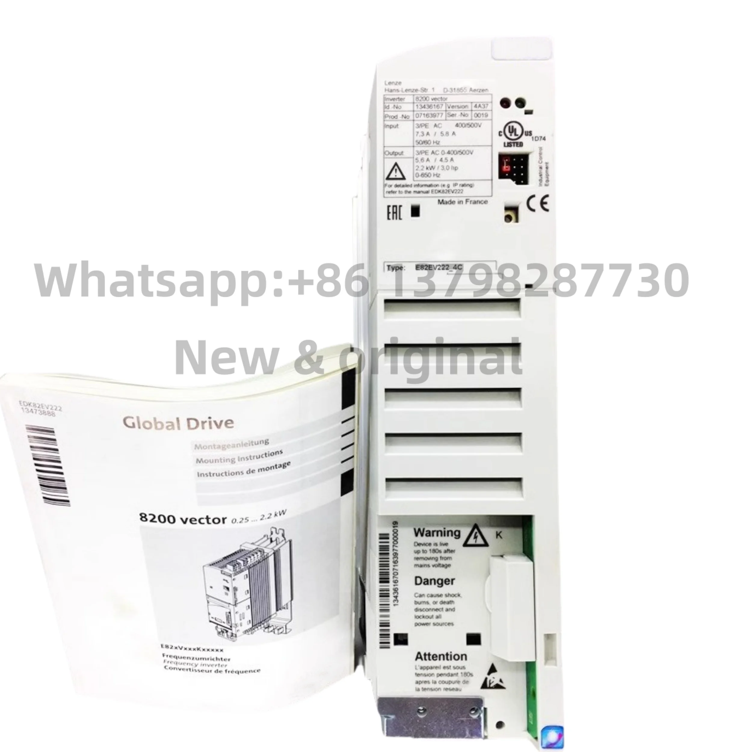 

New original 8200 frequency converter E82EV222-4C E82EV222K4C E82EV222K4C200