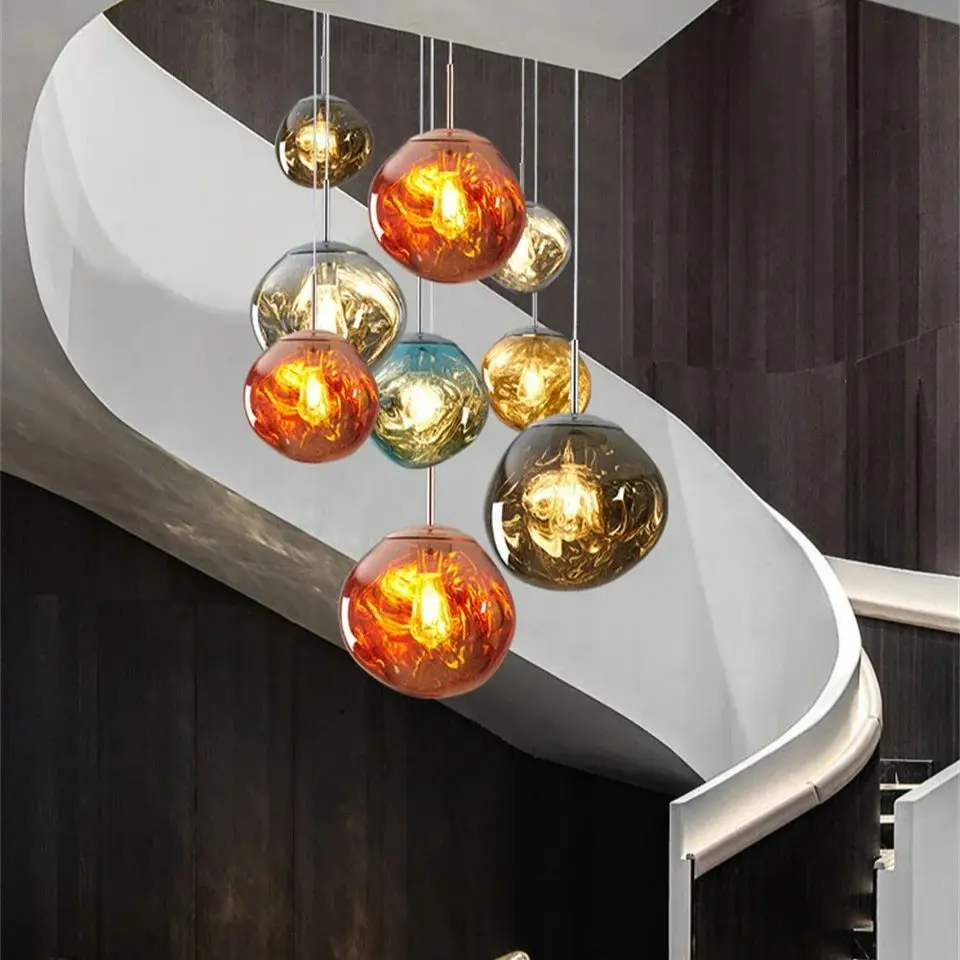 

Nordic Lava Pendant Lights Acrylic LED Pendant Lamp Kitchen fixtures Living room Restaurant Home Decor Hanging Lights luminaries