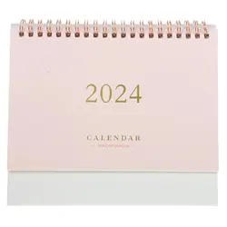 2024 Desk Calendar Decorative Office Standing Paper Home Accessories Delicate Mini Student Decore