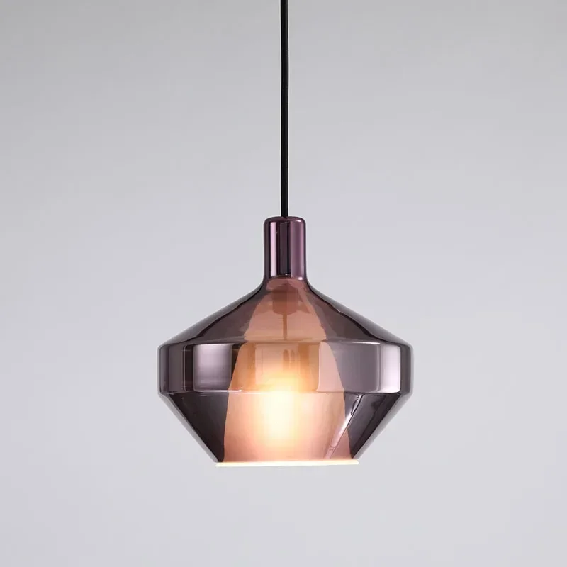 

SANDYHA Modern LED Chandelier Creative Glass Nordic Lighting Fixture for Restaurant Living Room Bedroom Bedside Decorative Light