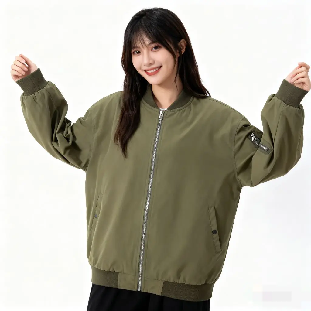 

Bomber Jackets Womens Jacket Girls Autumn-Winter Corduroy O-Neck Snap-Button Batwing Ruffles Princess Sweet Fairy Unique Gentle