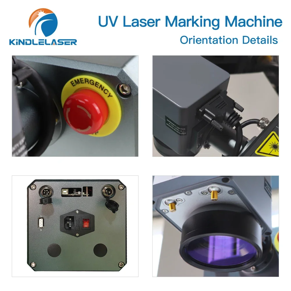 Kindlelaser UV Laser Engraver Marking Machine 3W 5W 355nm Integrated Structure Body Design Marking Machine Design Glass Metal