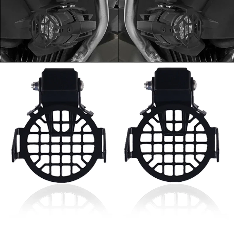 Zusatzlicht-Halterung Motorrad Nebelscheinwerfer-Schutzabdeckung LED-Lampenschutz für BMW R1200GS F800GS F700GS F650 K1600