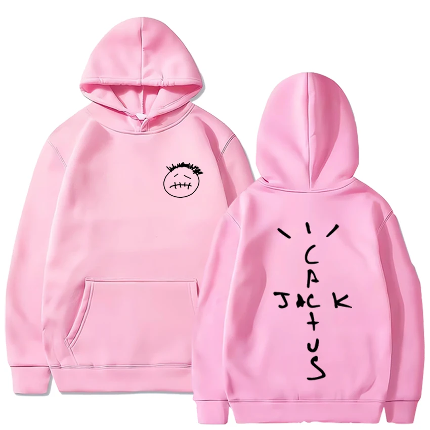 Rapper Cactus Jack Graphics techwear Men's hoodies Bodywarmer Long sleeve Fashion crewneck sweatshirt vintage women's hoodie