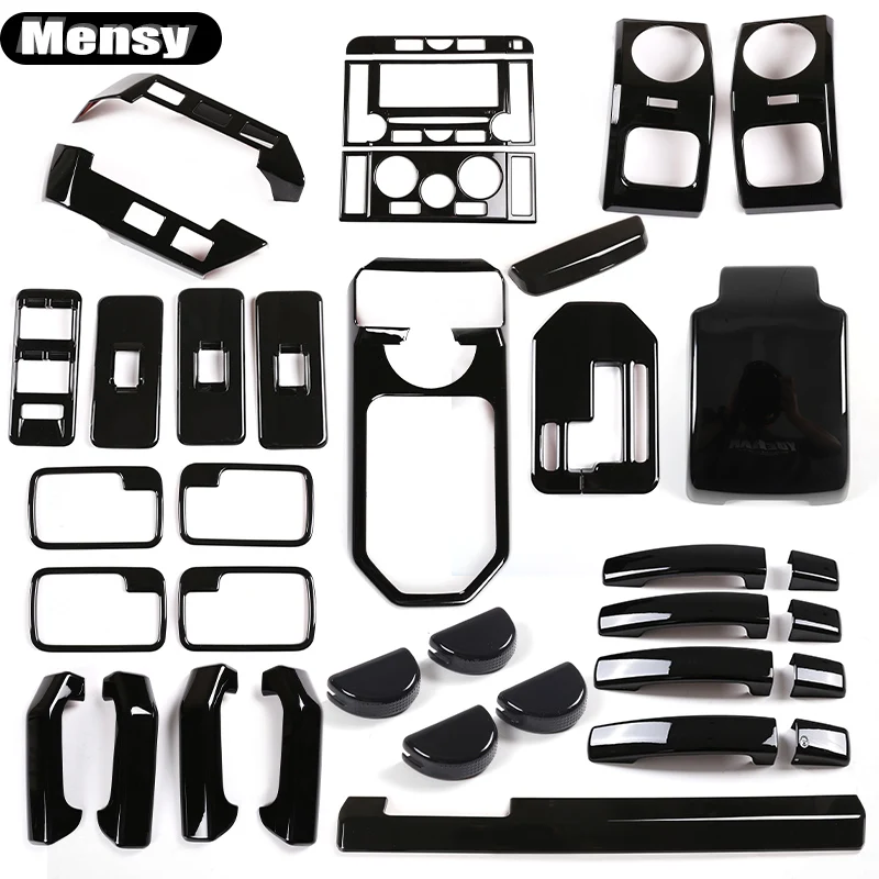 

Черный АБС-пластик для Land Rover Discovery 3 LR3 2004-2009, внутренняя рамка автомобиля, декоративная наклейка, автомобильные аксессуары