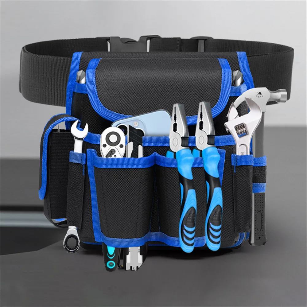 Imagem -04 - Multi-funcional Ferramentas Eletricista Bolsa Cintura Bolsa Belt Armazenamento Titular Organizador Garden Tool Kits Cintura Packs Oxford Pano Novo