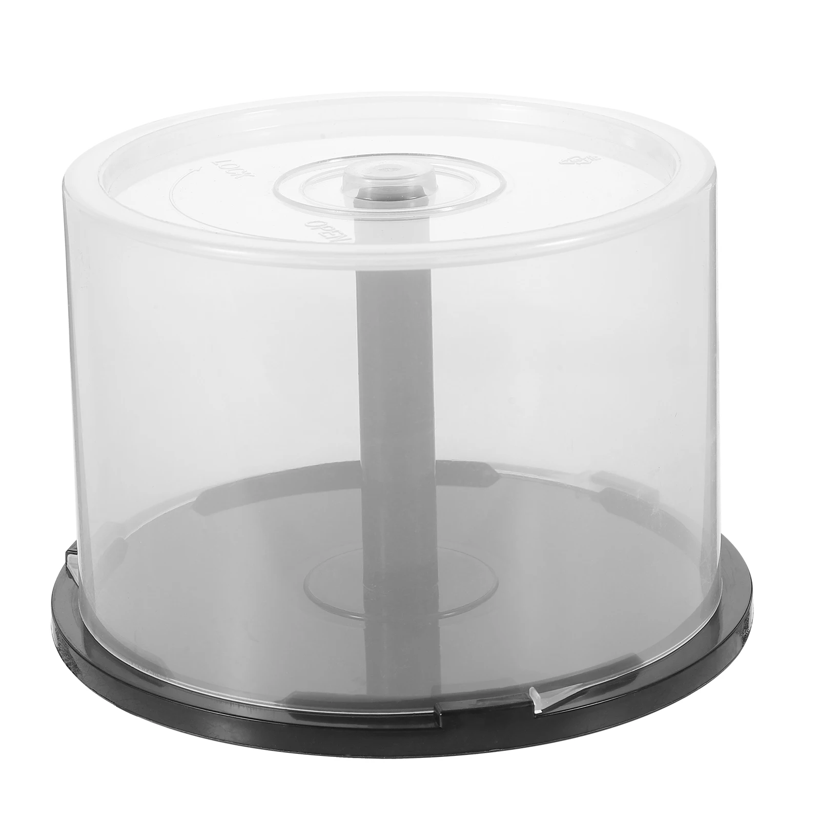 2pcs Empty CD Storage Bucket DVD Storage Holder Portable DVD Containers Empty DVD Storage Bucket Discs Capacity Clear