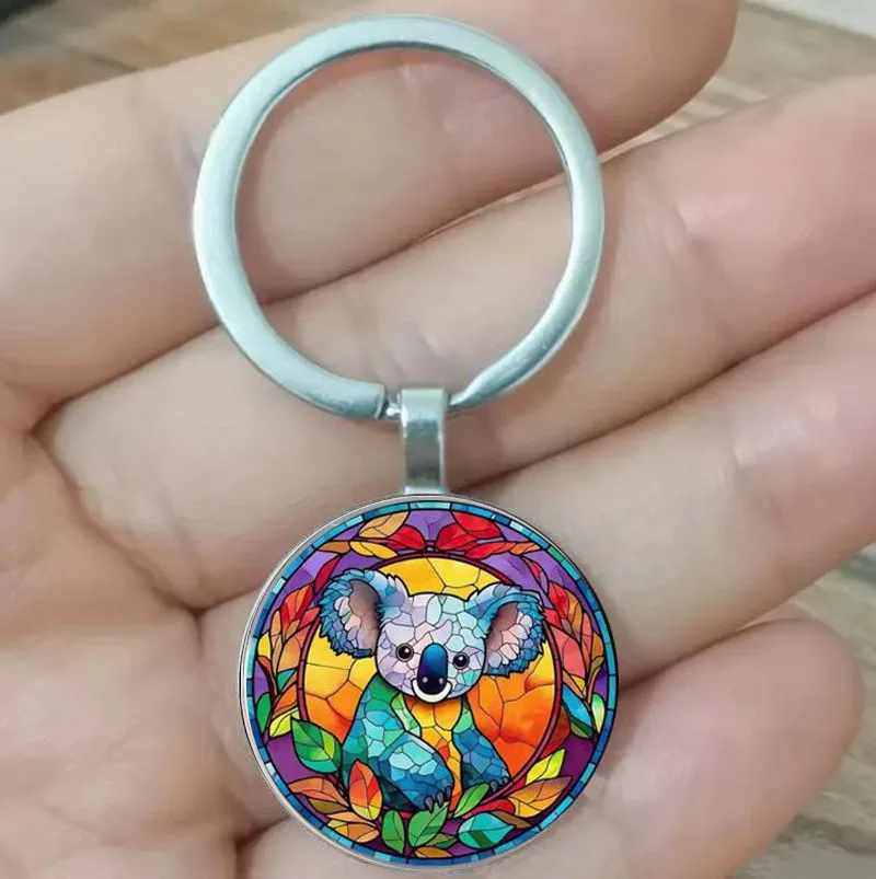 Koala alloy keychain, packaging pendant, holiday gift