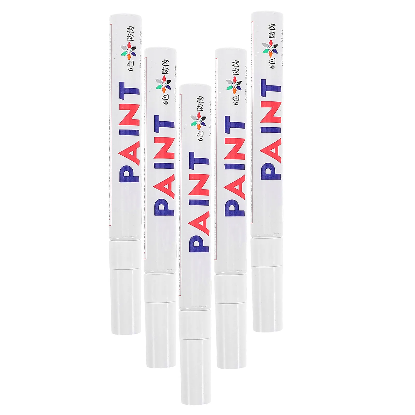 

5Pcs Oil Based Paint Markers for DIY Graffiti Car Tire Touch Up Permanent Quick Dry Waterproof for Metal Wood Plastic Rubber